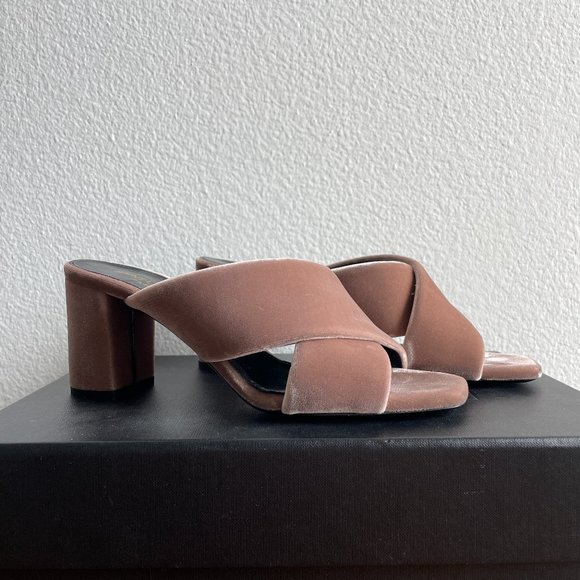 Saint Laurent LouLou 70 Mule Sandals - Picture 1 of 6